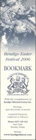 Ephemera - BENDIGO EASTER FAIR COLLECTION: BENDIGO EASTER FAIR STICKER