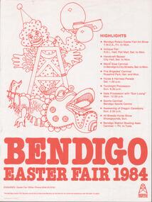 Document - BENDIGO EASTER FAIR COLLECTION: BENDIGO EASTER FAIR POSTER 1984