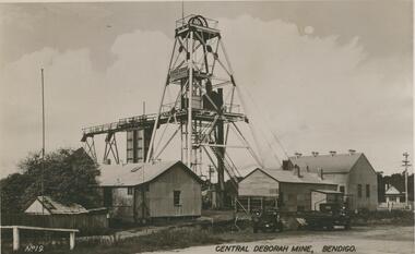 Postcard - POSTCARD. CENTRAL DEBORAH MINE, BENDIGO