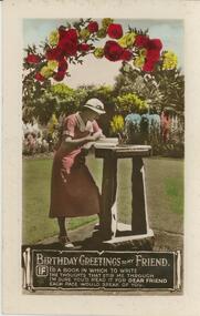 Postcard - POSTCARD. BIRTHDAY GREETINGS TO MY FRIEND, 18-12-37