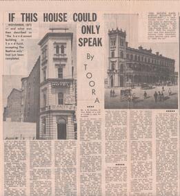 Newspaper - NEWSPAPER COLLECTION: IF THIS HOUSE COULD ONLY SPEAK