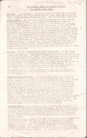 Document - BENDIGO HISTORICAL SOCIETY: NATIONAL TRUST NOTES ON THE BENDIGO JOSS HOUSE, Unknown