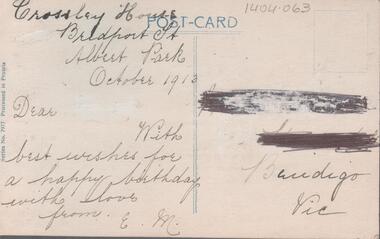 Postcard - POSTCARD. MANY HAPPY RETURNS, 1913