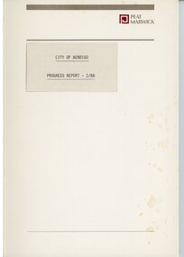Document - SHEEAN COLLECTION: CITY OF BENDIGO PROGRESS REPORT 1/86 (DATED FEB 1986) FROM PEAT MARWICK, 1986