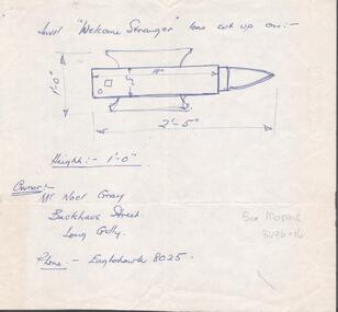 Document - GOLDEN DAYS HISTORICAL EXHIBITION COLLECTION: DRAWING OF ANVIL
