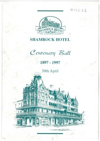 Document - SHAMROCK HOTEL COLLECTION: MENU, 1997
