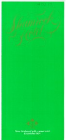 Document - SHAMROCK HOTEL COLLECTION: BROCHURE, 1980 - 1999