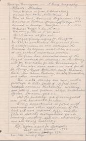 Document - BENDIGO FOUNDRYMEN: A BRIEF BIOGRAPHY