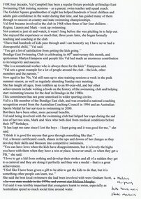 Document - VAL CAMPBELL COLLECTION: LIST OF ACHIEVEMENTS VAL CAMPBELL BENDIGO EAST SWIMMING CLUB, 2000s