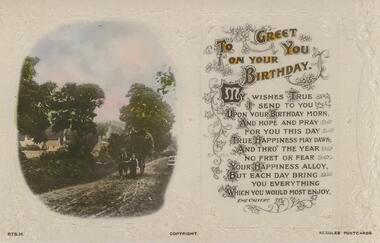 Postcard - POSTCARD. TO GREET YOU ON YOUR BIRTHDAY