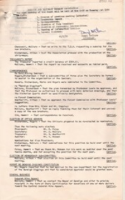 Document - AULSEBROOK COLLECTION: BENDIGO AND DISTRICT TOURIST ASSOCIATION BOARD MEETING MINUTES 27TH JANUARY 1970, 1970