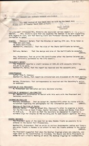 Document - AULSEBROOK COLLECTION: BENDIGO AND DISTRICT TOURIST ASSOCIATION BOARD MEETING MINUTES 24TH FEBRUARY 1970 AND DISPLAY CENTRE PROPOSAL, 1970