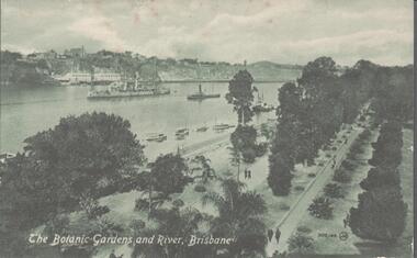 Postcard - THE BOTANIC GARDENS AND BRISBANE RIVER