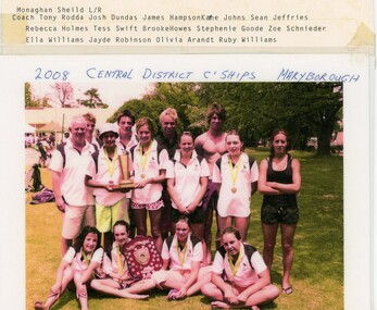 Photograph - VAL CAMPBELL COLLECTION: PHOTOGRAPH OF SWIMMERS AT CENTRAL DISTRICT CHAMPIONSHIPS MARYBOROUGH, 2008