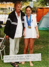 Photograph - VAL CAMPBELL COLLECTION: PHOTOGRAPH OF VAL CAMPBELL (SWIMMING COACH) AND MELISSA MURPHY 2000, 2000