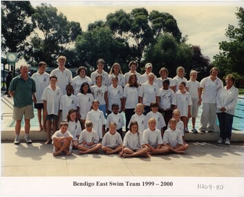 Photograph - VAL CAMPBELL COLLECTION: PHOTOGRAPH OF BENEDIGO EAST SWIM TEAM 1999-2000, 2000