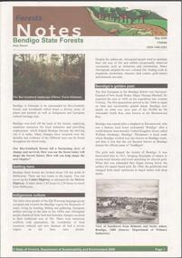 Document - BENDIGO STATE FORESTS - FORESTS NOTES