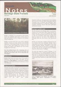 Document - BENDIGO STATE FORESTS - FORESTS NOTES
