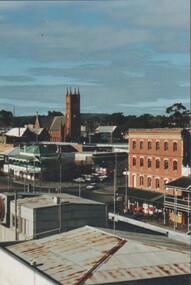 Photograph - ESTELLE HEWSTON COLLECTION:  PERSPECTIVE TOWARDS ST PAULS CATHEDRAL SHOWING WILLIAMSON STREET & LYTTLETON TERRACE INTERSECTION, 1990