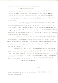Document - LUCY HILL COLLECTION: THE LIE COMPETITION AND THE CANNONS ON THE HILL, 1800s