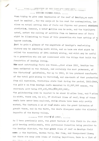 Document - LUCY HILL COLLECTION: BENDIGO MINING FIELD, 1860-1951 approx