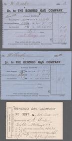 Document - BENDIGO GASWORKS COLLECTION: BENDIGO GAS COMPANY INVOICES