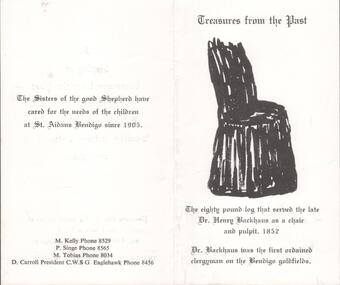 Document - REV. HENRY BACKHAUS COLLECTION: TREASURES FROM THE PAST