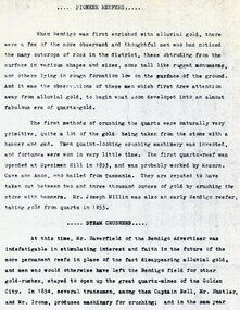 Document - LUCY HILL COLLECTION: PIONEER REEFERS AND MISCELLANEOUS MINING EQUIPMENT, 1880s