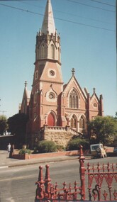 Photograph - ESTELLE HEWSTON COLLECTION:  PRESBYTERIAN CHURCH, CNR FOREST STR & MCKENZIE STRS, BENDIGO, 1990