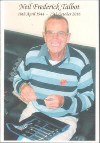 Document - OBITUARIES COLLECTION: NEIL FREDERICK TALBOT