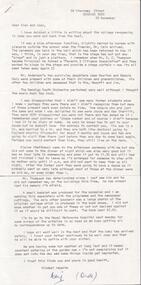 Document - SANDHURST SCHOOL OF MINES COLLECTION: LETTER OPENING ANDERSON BUILDING