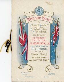 Document - SWEENEY COLLECTION: PROGRAM, 1920