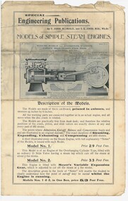 Document - MINING IN BENDIGO COLLECTION: WORKING MODELS FOR ENGINEERING STUDENTS