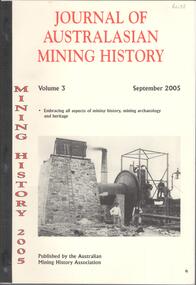Book - JOURNAL OF AUSTRALASIAN MINING HISTORY VOL 3 SEPT 2005, 2005