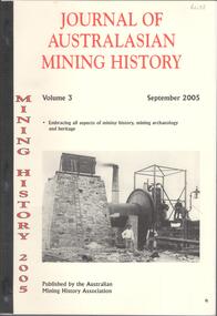 Book - JOURNAL OF AUSTRALASIAN MINING HISTORY VOL 3 SEPT 2005, 2005
