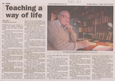 Newspaper - NEWSPAPER COLLECTION: BENDIGO WEEKLY - RALPH BIRRELL