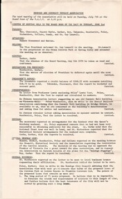 Document - AULSEBROOK COLLECTION: BENDIGO AND DISTRICT TOURIST ASSOCIATION MINUTES