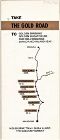 Document - AULSEBROOK COLLECTION: THE GOLDEN ROAD PRMOTIONAL BOOKLET