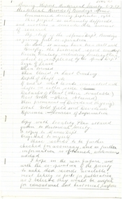 Document - ALBERT RICHARDSON COLLECTION: HISTORICAL RECORDS OF BENDIGO MINES