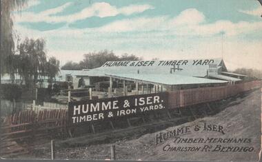 Postcard - BENDIGO BUSINESSES COLLECTION: HUME & ISER