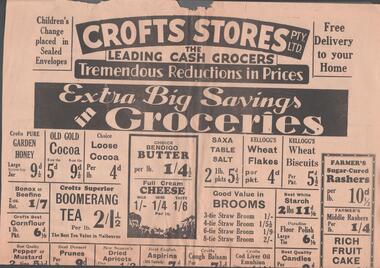 Document - BENDIGO BUSINESSES COLLECTION: CROFTS STORES