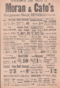 Document - BENDIGO BUSINESSES COLLECTION: MORAN & CATO