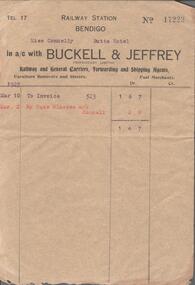 Document - INVOICE COLLECTION: BUCKELL & JEFFREY
