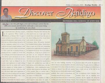 Newspaper - BENDIGO SCHOOLS COLLECTION: IRONBARK HILL SCHOOL