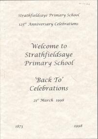 Document - BENDIGO SCHOOLS COLLECTION: STRATHFIELDSAYE PRIMARY