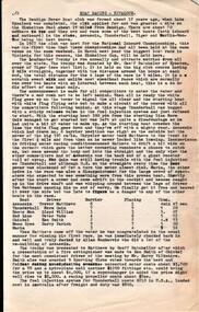 Document - AULSEBROOK COLLECTION: ARTICLE ON BOAT RACING AND CHAMPIONSHIP AWARDS IN EPPALOCK, 1967