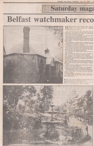 Newspaper - NEWSPAPER COLLECTION: BENDIGO ADVERTISER ''FORGOTTEN BENDIGONIANS''