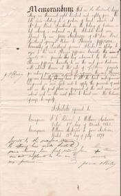 Document - CONSTABLE JOHN BARRY COLLECTION: MEMORANDUM OF EQUITABLE MORTGAGE