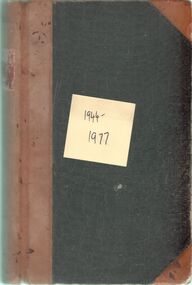 Book - INDEPENDENT ORDER OF RECHABITES COLLECTION: MINUTE BOOK, 1944 - 1977