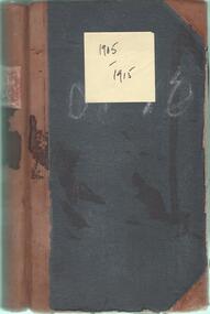 Book - INDEPENDENT ORDER OF RECHABITES COLLECTION: MINUTE BOOK, 1905 - 1915